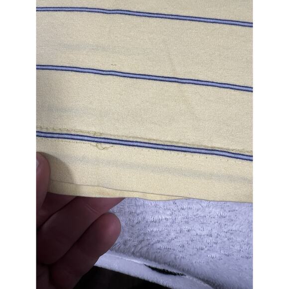 Greg Norman Shirt Men"s Yellow Striped Active Play Dry Golf Polo size XL - Picture 6 of 8